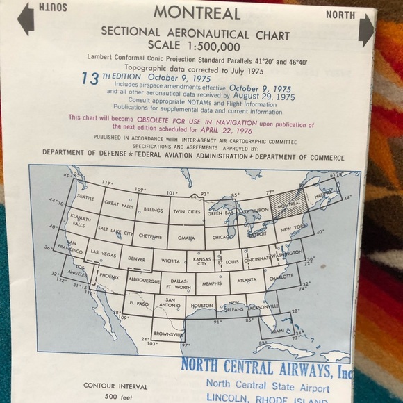 VINTAGE MAPS  AERONAUTICAL CHARTS TOPOGRAPHICAL MAPS &TEST GUIDE FOR PILOTS - Picture 14 of 16